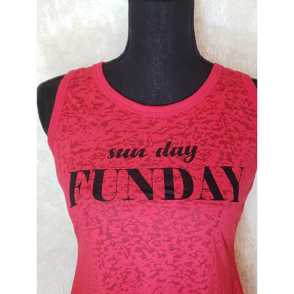 Womens Red  SleevelessTank Top